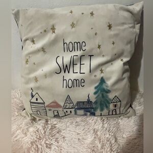 Home sweet home decorative pillow